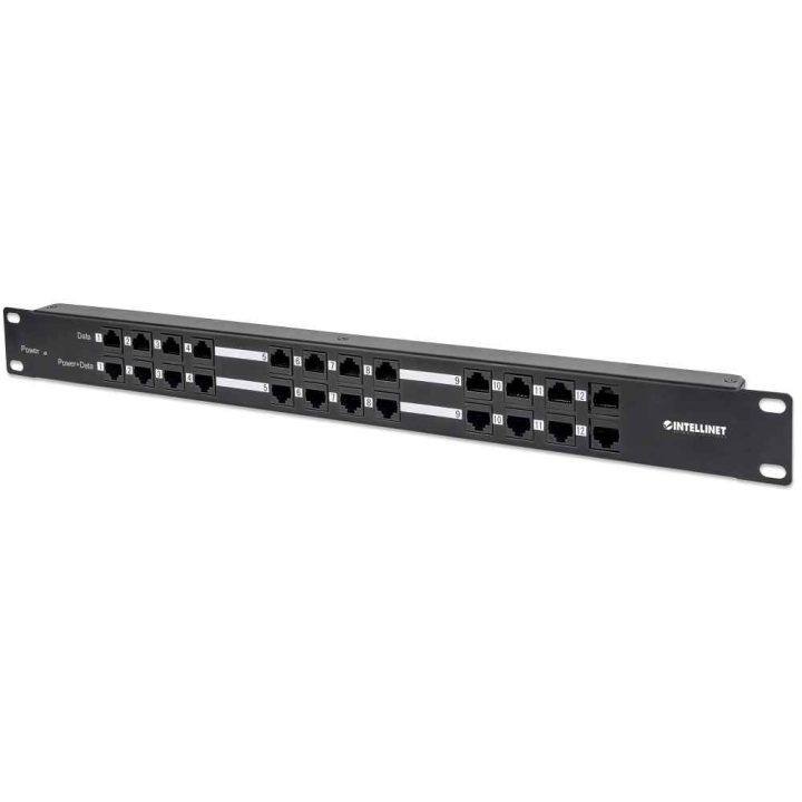 Intellinet Patch Panel de 12 puertos Passive PoE