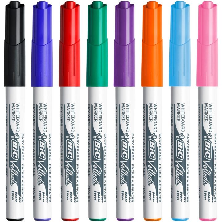 BIC Estojo 8 marcadores para quadro branco 1741 tinta à base de…