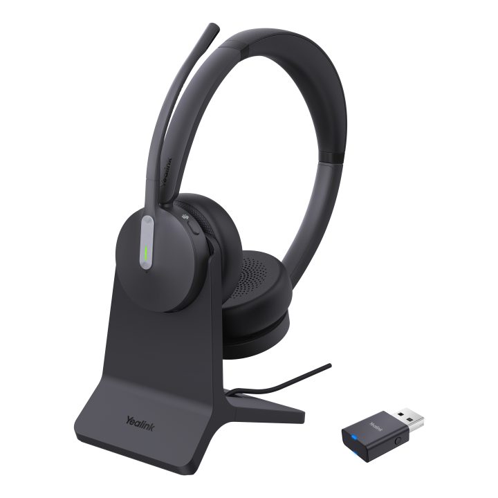 Yealink WH64 Hybrid Dual com base de carregamento Teams auscultadores…