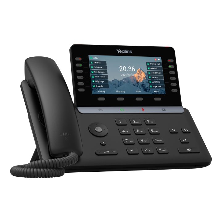 Yealink T85W Telefone IP Preto LCD Wi-Fi