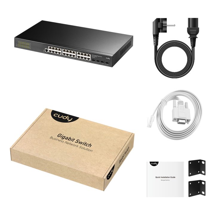 Cudy GS2024S2 switch Gestionado L2/L3 Gigabit Ethernet (10/100/1000)…