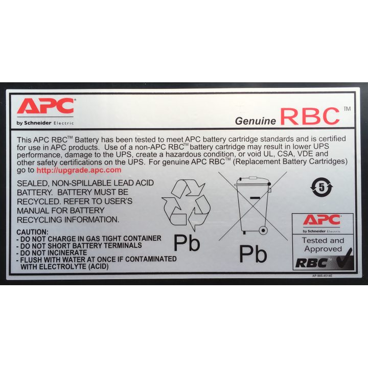 APC RBC5 batería para sistema ups Sealed Lead Acid (VRLA)