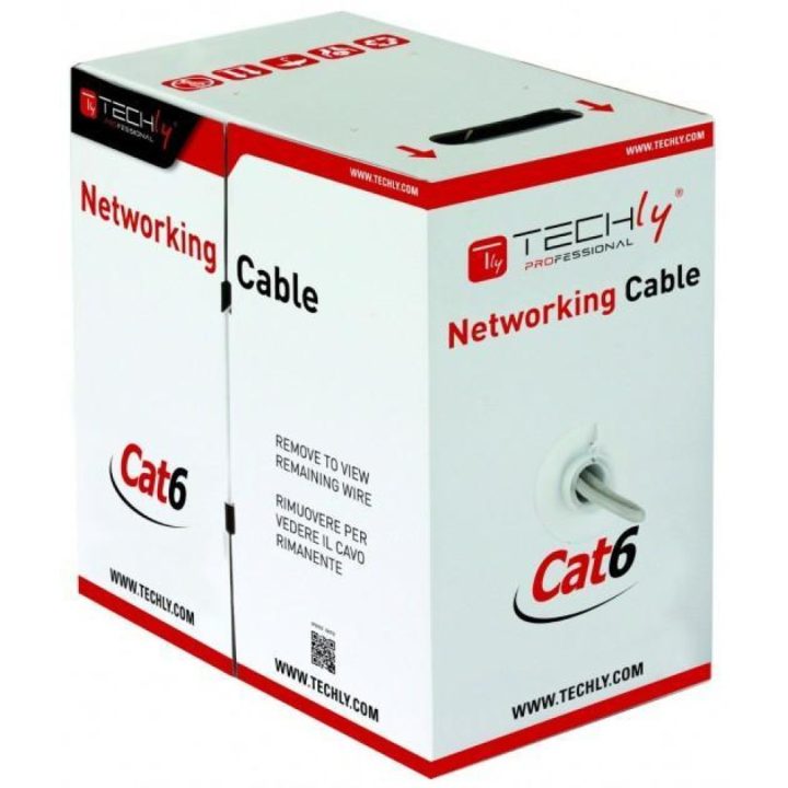 Techly ITP6-UTP-ICH Network Cable Gray 305 m Cat6 U/UTP (UTP)