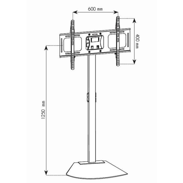 Techly ICA-TR12 soporte para TV 70" Negro