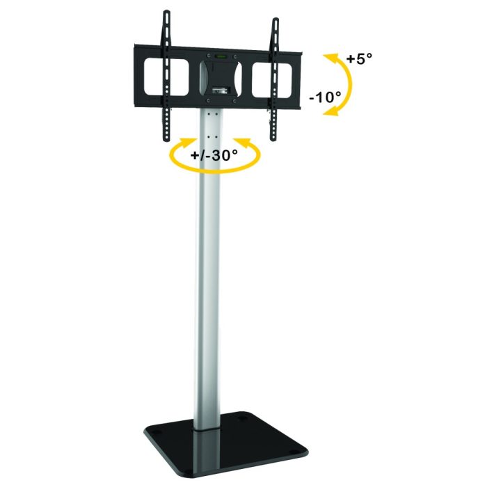 Techly ICA-TR11 TV Mount 70" Black, Silver