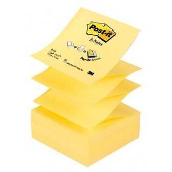 100-Sheet Z-Notes Adhesive Pad 76x76mm Canary Yellow R330-cy-W10…