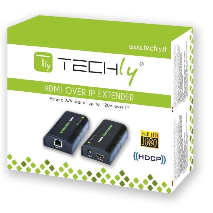 Techly IDATA EXTIP-373 extensor de áudio/vídeo Transmissor e recetor…