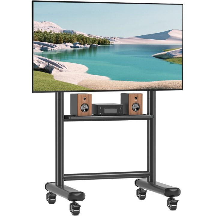 Techly ICA-TR533BK TV Stand 2.18 m (86") Black