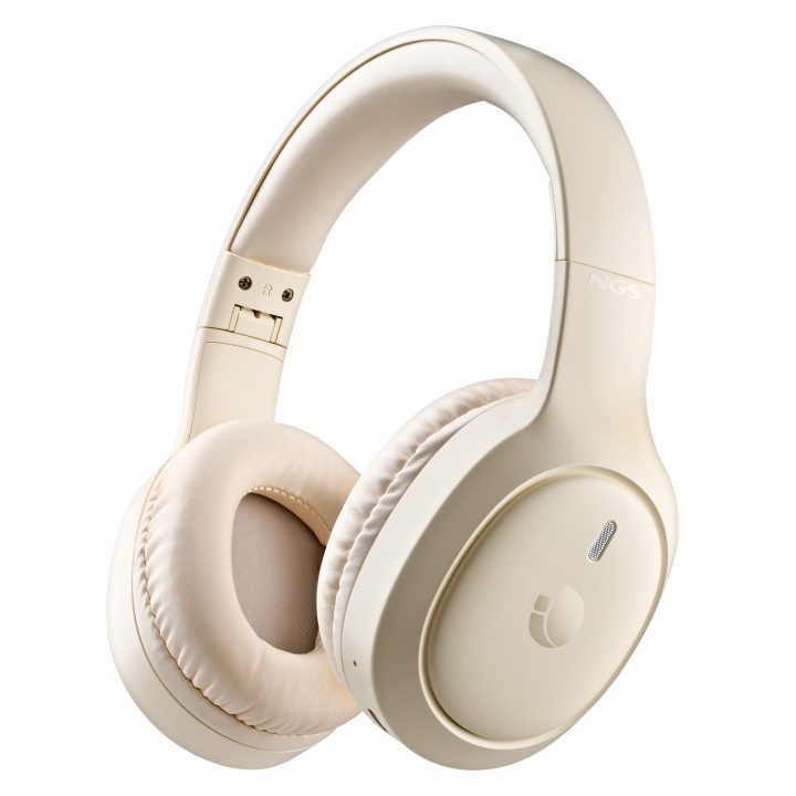 NGS Beige Wireless and Wired Over-Ear Headphones (ARTICATEMPESTBEIGE)