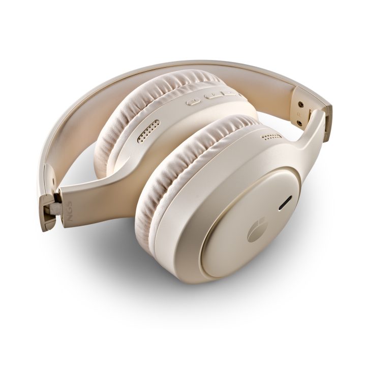 NGS Beige auriculares de diadema inalámbricos y con cable…