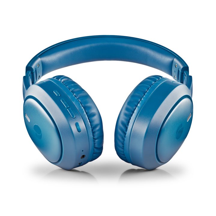 NGS Blue wireless and wired over-ear headphones