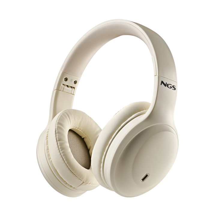 NGS BEIGE Wireless and Wired Over-Ear Headphones (ARTICAGLACIERBEIGE)