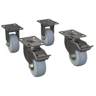 Zebra CS-RAC-WHEEL accesorio de bastidor Ruedas giratorias