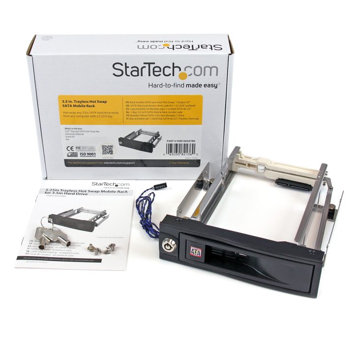 StarTech.com Rack Móvel em Alumínio para Disco Rígido HDD SATA de…