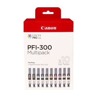 Canon PFI-300 cartucho de tinta 10 unidade(s) Original Preto, Azul…