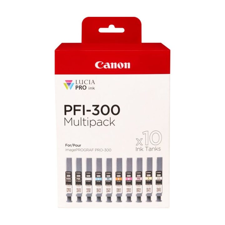Canon PFI-300 cartucho de tinta 10 unidade(s) Original Preto, Azul…