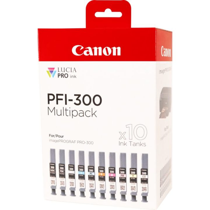 Canon PFI-300 cartucho de tinta 10 unidade(s) Original Preto, Azul…