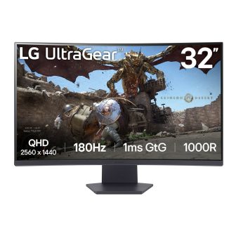LG 32GS60QC-B 31.5" QHD Curved VA Monitor