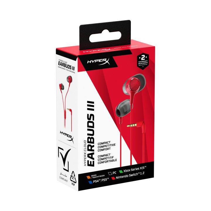 HyperX Cloud in-ear headphones (BN7R9AA)