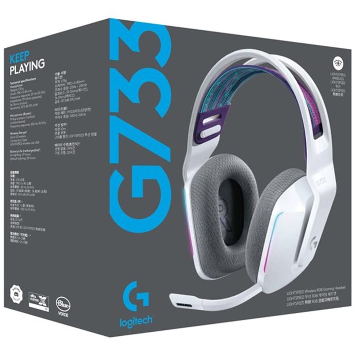 Logitech G G733 Wireless Over-Ear Headphones (981-000883)