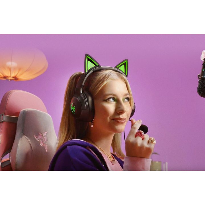 Auscultadores de arco com fio Razer Kraken Kitty V2…
