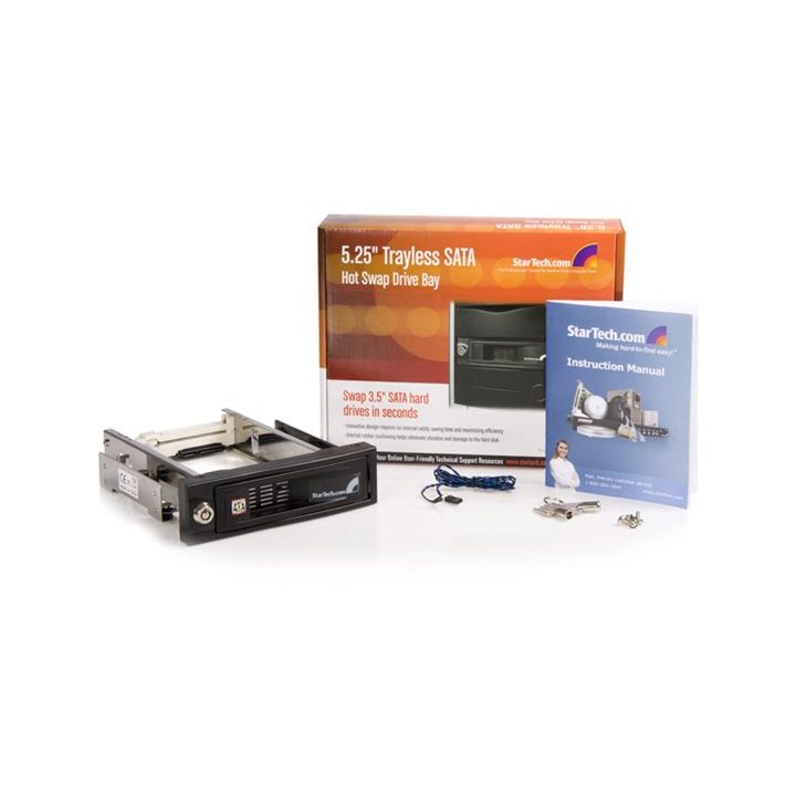StarTech.com Rack Móvel em Alumínio para Disco Rígido HDD SATA de…
