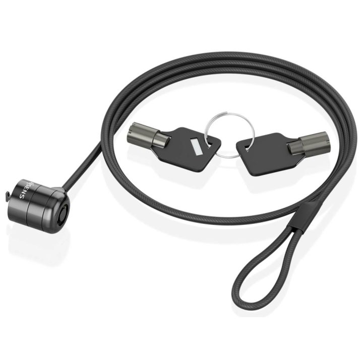 AISENS Cable de seguridad con cerradura de llave para ordenador…