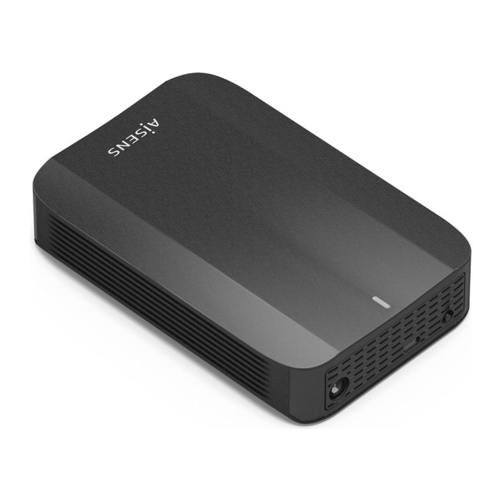AISENS External Enclosure, 3.5" SATA to USB-C USB3.1 GEN1, Black