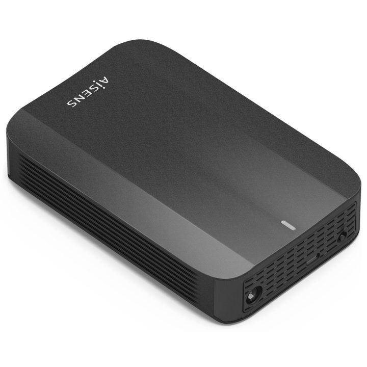 AISENS External Enclosure, 3.5" SATA to USB-C USB3.1 GEN1, Black