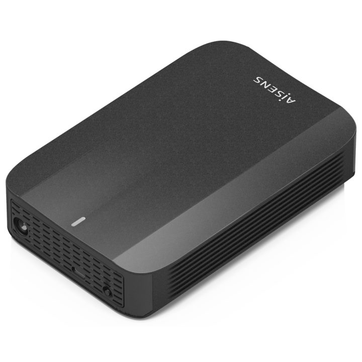 AISENS Caja Externa, 3,5" SATA a USB-C USB3.1 GEN1, Negro