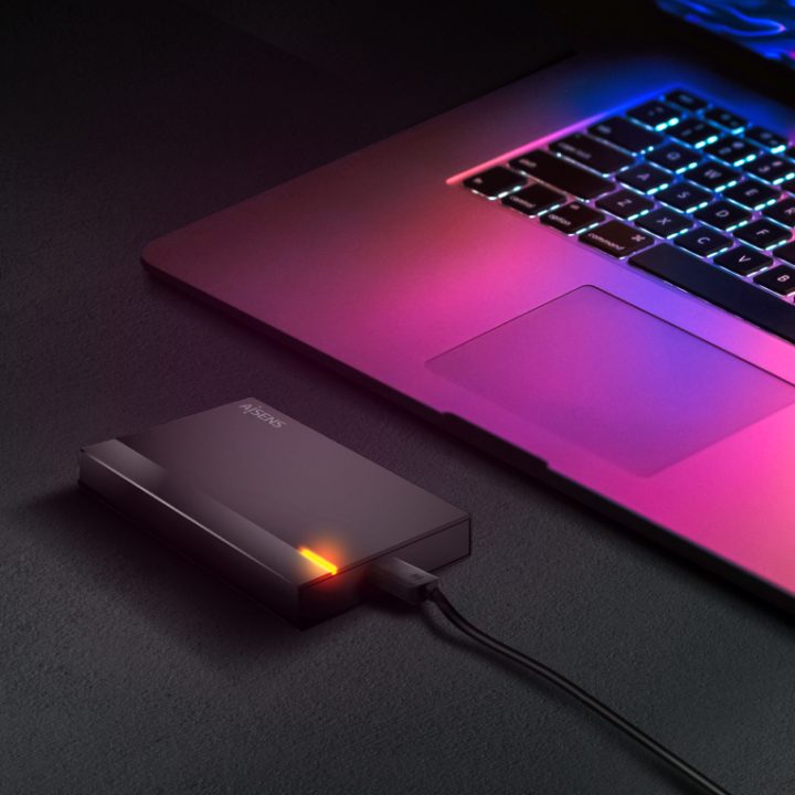 AISENS 2.5" External Enclosure ASE-2524B 9.5mm SATA to USB 3.0/USB3.1…
