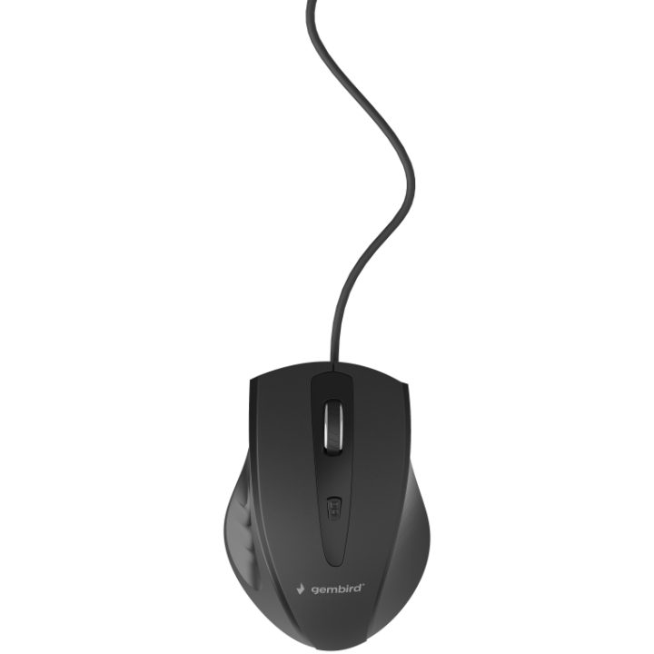 Gembird MUS-4B-02 Right-Handed Optical USB Mouse for Office, 1200 DPI