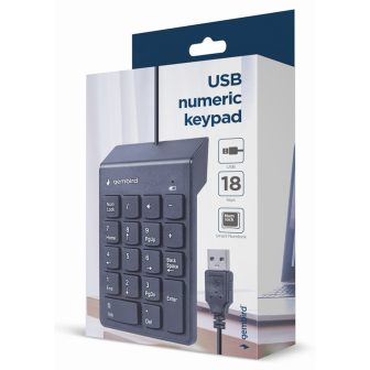Gembird KPD-U-03 Numeric Keypad Laptop/PC USB Black