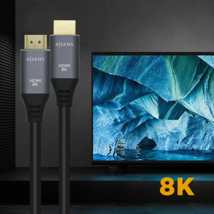 AISENS Cable HDMI V2.1 Ultra Alta Velocidad / HEC 8k@60Hz 48Gbps…