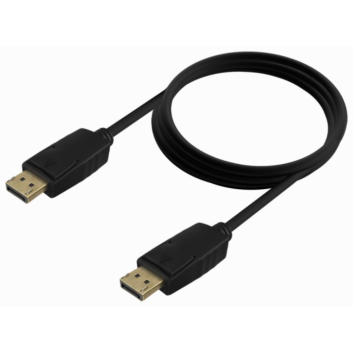 AISENS Cable DISPLAYPORT V1.2 CCS 4K@60Hz, DP/M-DP/M, Preto, 1.0m