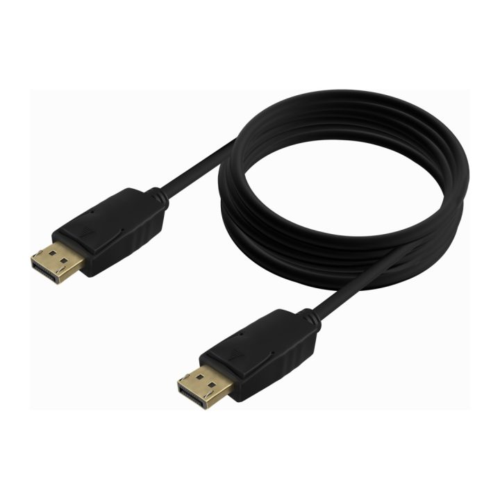 AISENS Cable DISPLAYPORT V1.2 CCS 4K@60Hz, DP/M-DP/M, Negro, 1.0m