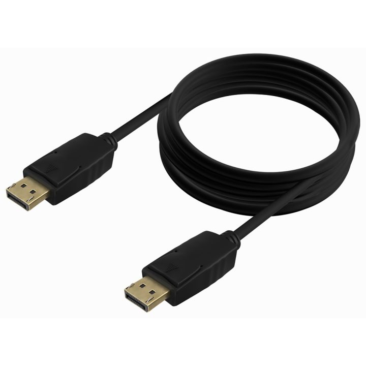AISENS Cable DISPLAYPORT V1.2 CCS 4K@60Hz, DP/M-DP/M, Preto, 1.0m