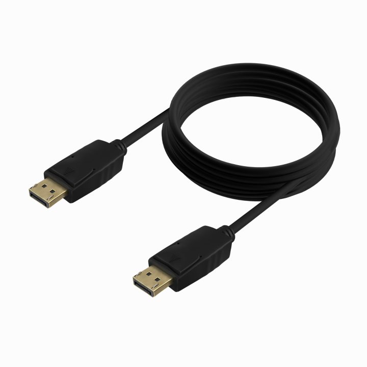 AISENS Cable DISPLAYPORT V1.2 CCS 4K@60Hz, DP/M-DP/M, Negro, 1.0m