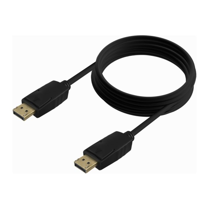 AISENS Cable DISPLAYPORT V1.2 CCS 4K@60Hz, DP/M-DP/M, Preto, 1.0m