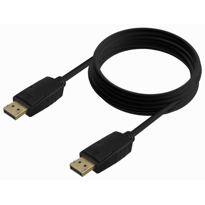 AISENS Cable DISPLAYPORT V1.2 CCS 4K@60Hz, DP/M-DP/M, Negro, 1.0m