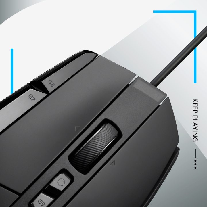 Logitech Rato - óptico - com fios - USB - preto (910-006138)