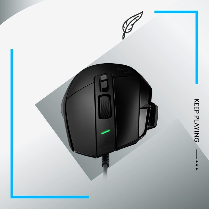 Logitech Mouse - Optical - Wired - USB - Black (910-006138)