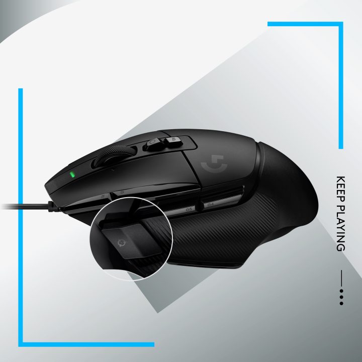 Logitech Mouse - Optical - Wired - USB - Black (910-006138)