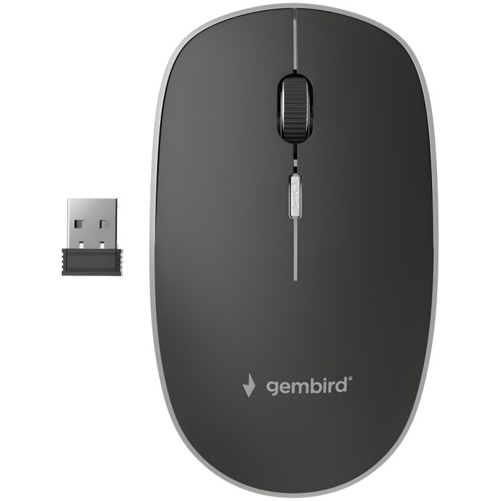 Gembird MUSW-4B-01 ratón Oficina Ambidextro RF inalámbrico Óptico…