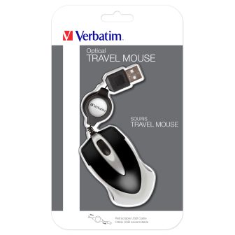 Verbatim Go Mini Optical Travel Mouse: Black
