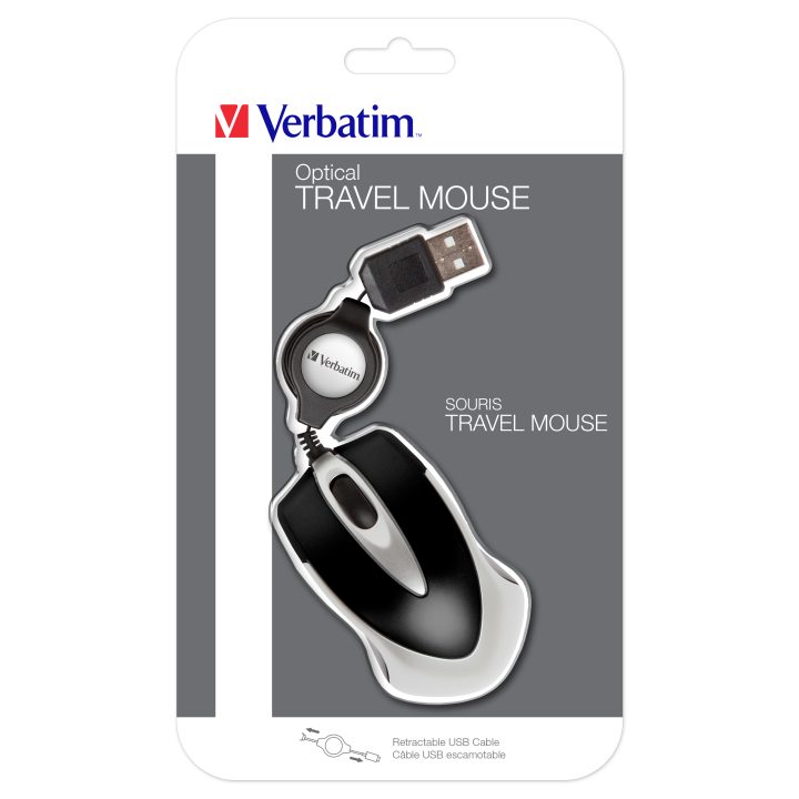 Verbatim Go Mini Optical Travel Mouse: Black