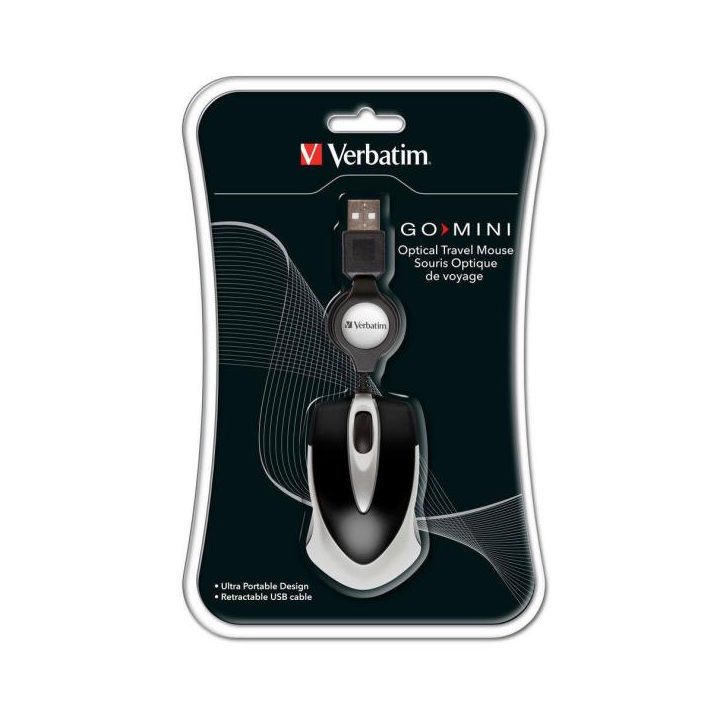Verbatim Go Mini Optical Travel Mouse: Black