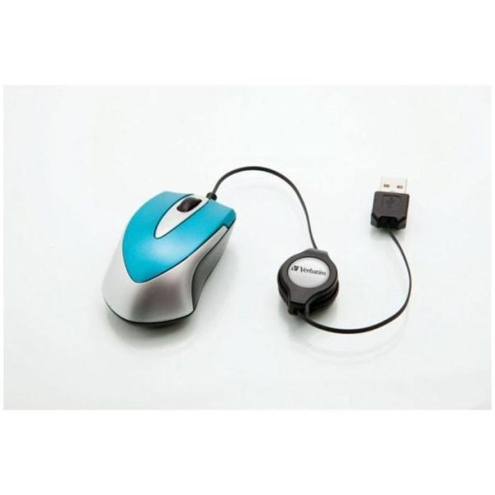 Verbatim Go Mini Ambidextrous Office Mouse USB Type-A Optical 1000 DPI