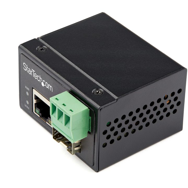 StarTech.com Industrial Ethernet Media Converter Multi or Single-Mode…