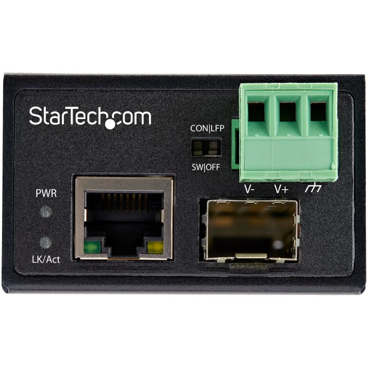 StarTech.com Industrial Ethernet Media Converter Multi or Single-Mode…